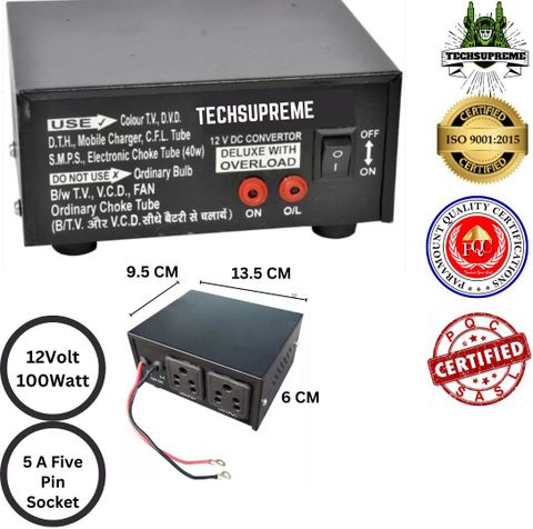 TechSupreme 100W 12V Car Inverter - Image 8