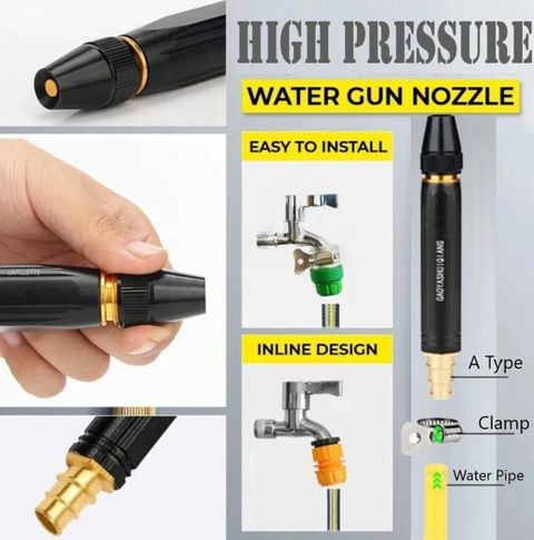 AQUA LUXE High Pressure Water Gun for Car Wash, Green - Image 8