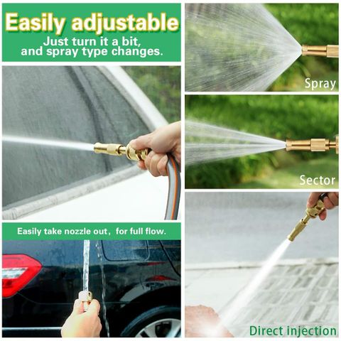 SGMSC Brass WaterHose Nozzles Pipe For Gardening And Washing Spray Gun - Image 7