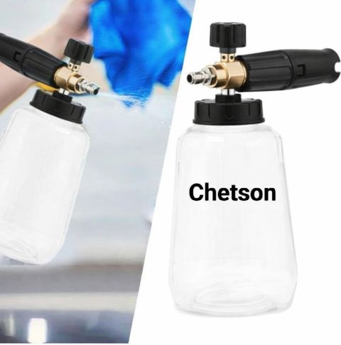 Chetson Transparent Foam Canon Snow Lance Brass Body compatible for all pressure washer Spray Gun - Image 6
