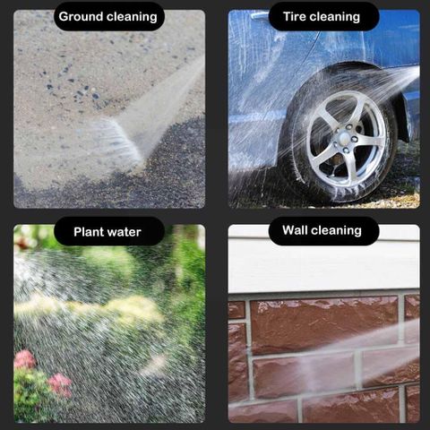 PGK TRADERS High Pressure Washing Water Gun,Nozzle Kit with 3 Pcs PVC Hose Quick Connector Spray Gun - Image 7