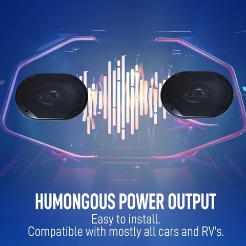 Wagzo WAS-29 9-inch Coaxial Car Speaker 350W - Image 8
