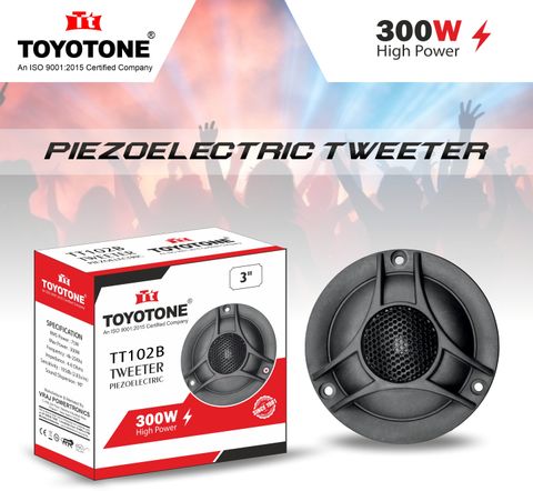 TOYOTONE 3 Inch High Power Dome Tweeter for Car & Home Music