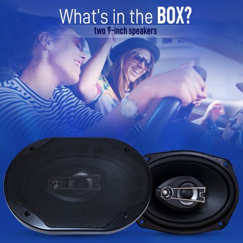 Wagzo WAS-29 9-inch Coaxial Car Speaker 350W - Image 7
