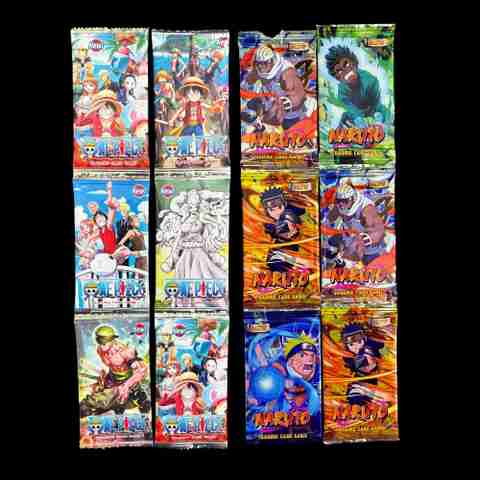 WOYR 12 Pack (96 Cards) Naruto × One Piece Anime Playing Cards
