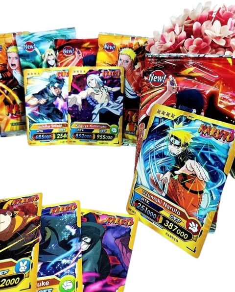 Gift Collection 64 PCS Naruto Itachi Sasuke Booster Playing Cards