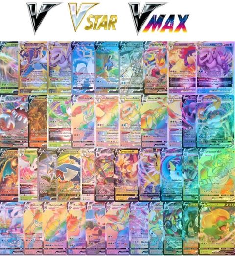 Thrifx Premium Pokemon Cards 100 Pcs Vmax Vstar Gx V Trainer Real