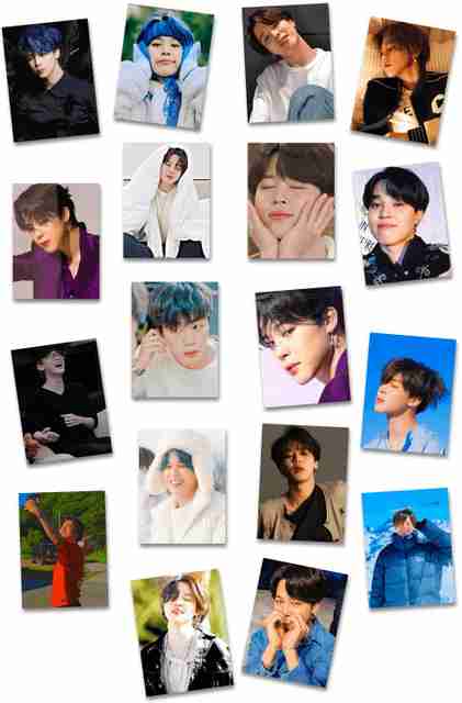 craft maniacs BTS JIMIN PACK OF 18 MATT LAMINATED LOMO CARDS 3X4