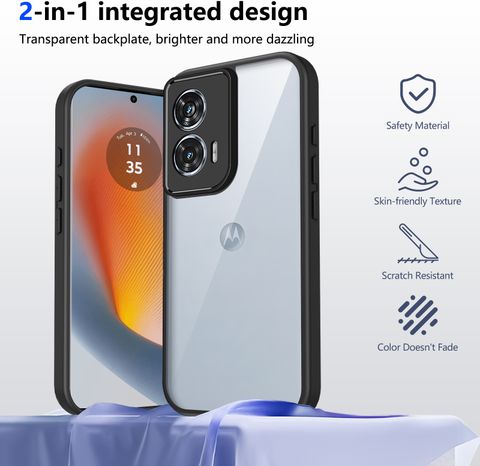 KartV Back Cover for Motorola G96 5G (Black) - Image 6