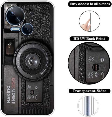 Case Club Back Cover for Tecno Spark 10 5G (Black, Grip Case, Silicon, Pack of: 1) - Image 7