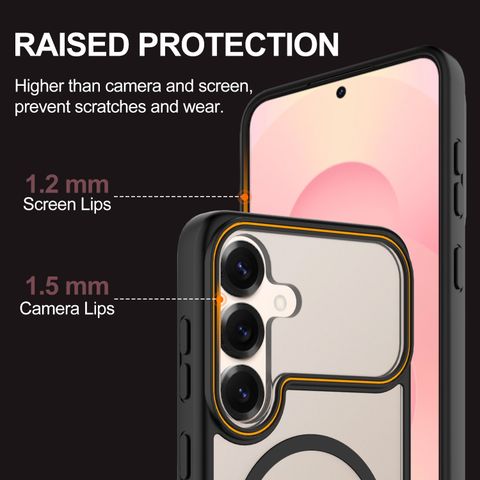 KartV Back Cover for Samsung Galaxy S24 5G (Black, Camera Bump Protector, Silicon, Metal, Polycarbonate, Pack of: 1) - Image 6