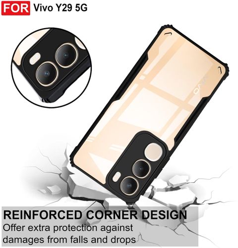 thestands Back Cover for vivo Y29 5G (Transparent, Dual Protection, Thermoplastic Polyurethane, Pack of: 1) - Image 8