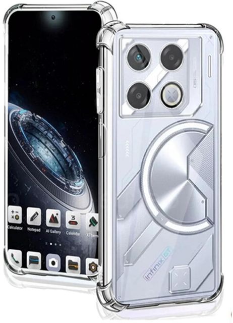 RUNICHA Back Cover for Infinix GT 20 Pro 5G (Transparent, Camera Bump Protector, Rubber, Plastic, Pack of: 1) - Image 6