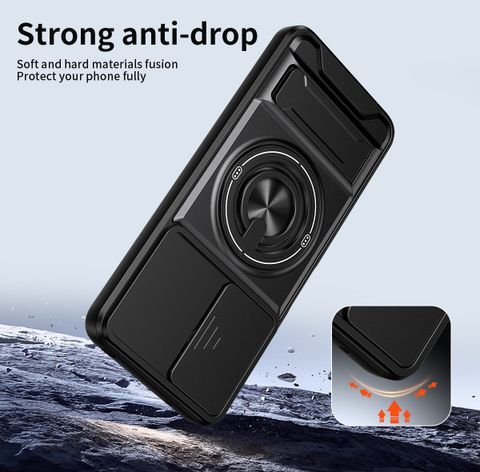 Kypo Back Cover for Redmi 12 5G (Black, Slider) - Image 4