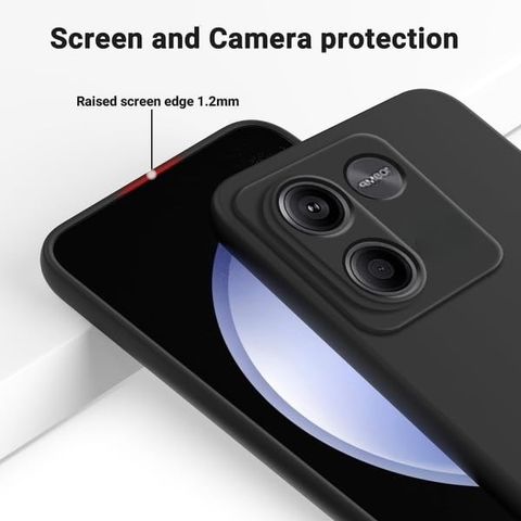MOBIGENIX Back Cover for Poco M7 Pro 5G (Black, Grip Case, Rubber, Pack of: 1) - Image 4