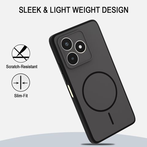 KartV Back Cover for Realme C53 (Black, Camera Bump Protector, Silicon, Plastic, Polycarbonate, Metal, Pack of: 1) - Image 8