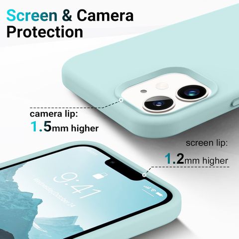 Celvas Back Cover for iPhone 12 Pro (Green, Grip Case, Silicon) - Image 5