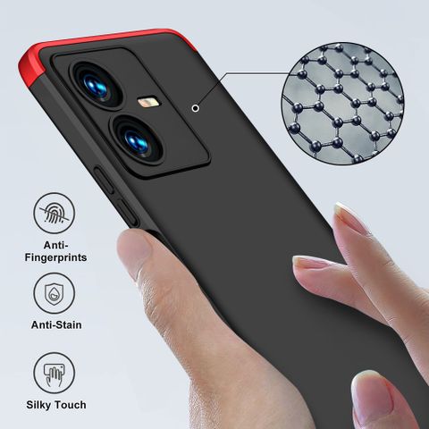 FlareHUB Back Cover for Vivo Y22 (Red, Hard Case, Pack of: 1) - Image 8