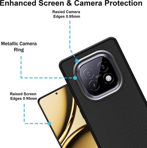 Cermarise Back Cover for realme NARZO 70 Turbo (Black, Dot View, - Image 3