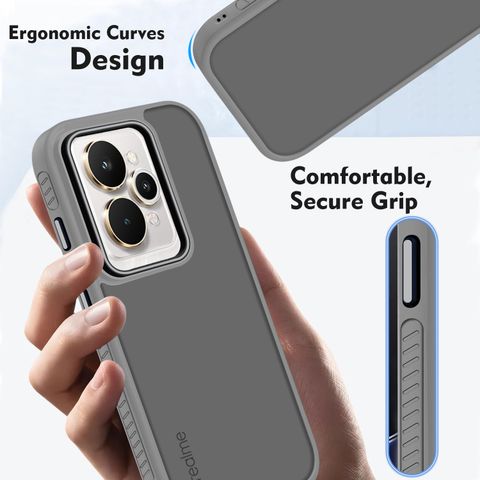 V-TAN Back Cover for Realme 15 Pro (Grey, Matte, TPU) - Image 8