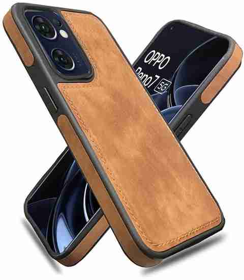 SYOTT Back Cover for OPPO Reno7 5G, OPPO Reno7, OnePlus Nord CE 2, OnePlus Nord CE 2 5G (Brown, Camera Bump Protector, Leather, Pack of: 1) - Image 2