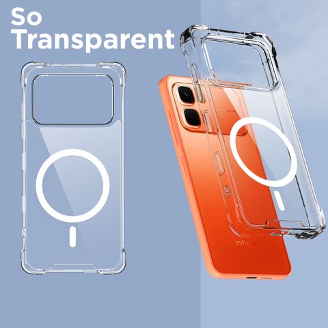Pikkme Back Cover for Infinix Note Edge 5G (Transparent, Grip Case, Thermoplastic Polyurethane, Pack of: 1) - Image 6