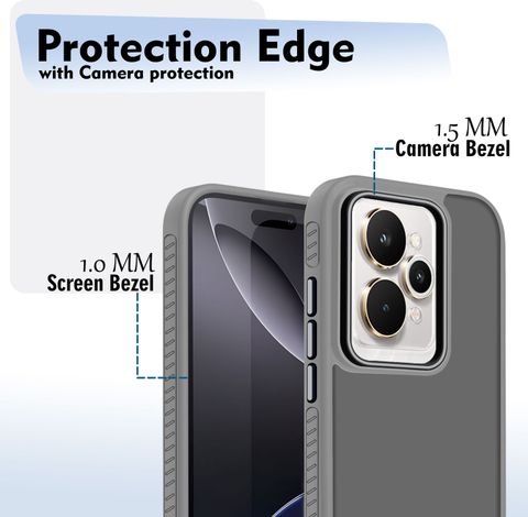 V-TAN Back Cover for Realme 15 Pro (Grey, Matte, TPU) - Image 7