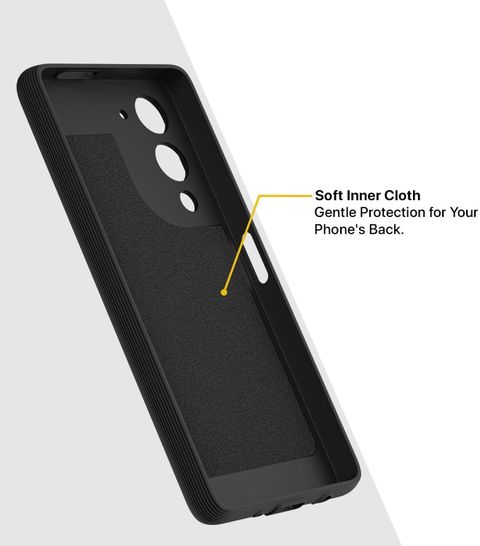 ADI Creations Back Cover for vivo T4 Lite 5G (Black, Microfiber - Image 8