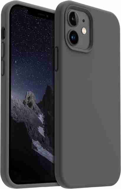 Celvas Back Cover for iPhone 12 (Grey, Silicon) - Image 2