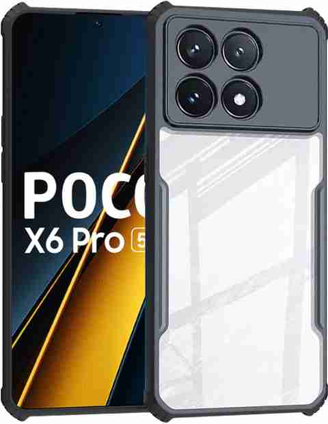 LENIENT Back Cover for Poco X6 Pro 5G (Black, Polycarbonate) - Image 5