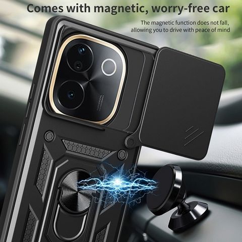 KrKis Back Cover for IQ00 Z9s Pro Vivo T3 Pro (Black, Shock Proof, Polycarbonate, Pack of: 1) - Image 5