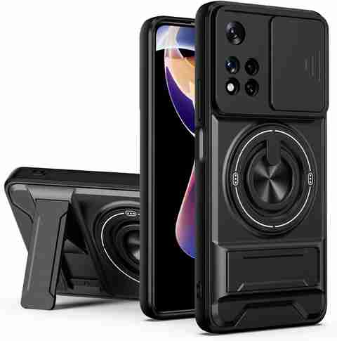 Cover Alive Back Cover for Xiaomi 11i (Black, Slider, Thermoplastic Polyurethane, Pack of: 1) - Image 5