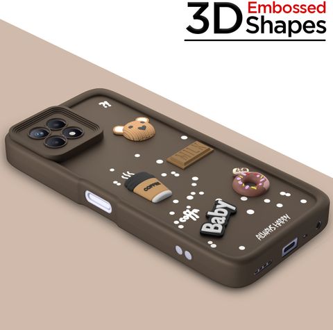 Pikkme Back Cover for Realme Narzo 50 4G / Realme 8i 4G (Brown, Flexible, Silicon) - Image 7