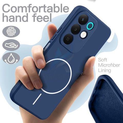 Ascensify Back Cover for Realme 15x 5G Soft Silicone, Flexible, Slim Case with Printed Ring Design (Blue, Camera Bump Protector, Silicon, Pack of: 1) - Image 5