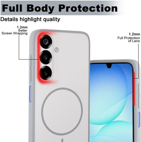 KartV Back Cover for Samsung Galaxy A17 5G (Grey) - Image 4