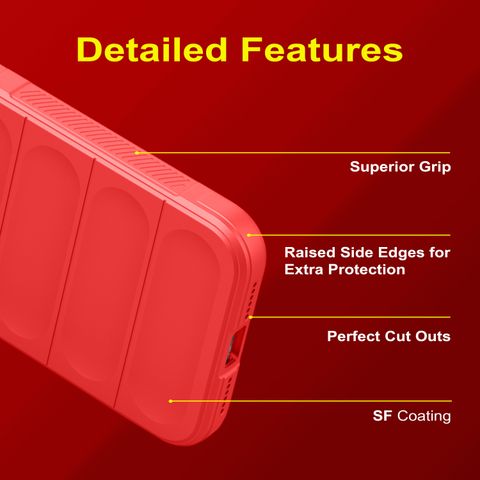 GLOBAL NOMAD Back Cover for Motorola G96 5G (Red, 3D Case, Silicon, Pack of: 1) - Image 8