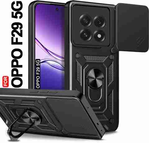 AESTMO Back Cover for Oppo F29 5G (Black, Slider) - Image 5