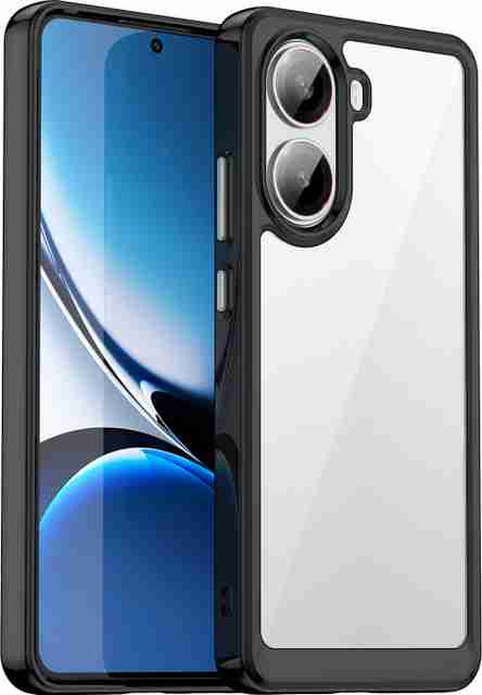 Kypo Back Cover for Poco X7 Pro 5G (Black, Transparent, Shock Proof, Thermoplastic Polyurethane, Pack of: 1) - Image 3