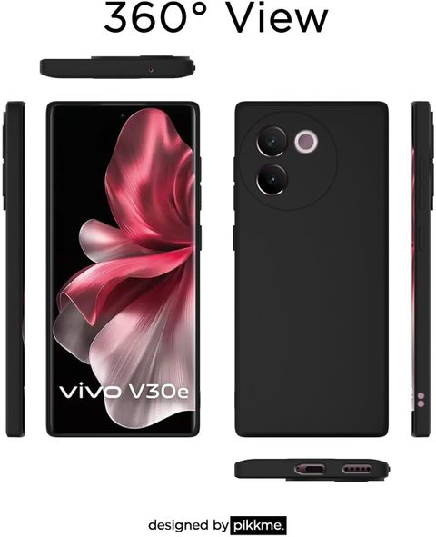 GLOBAL NOMAD for Vivo V30e 5G (Black, Silicon, Pack of: 1) - Image 5