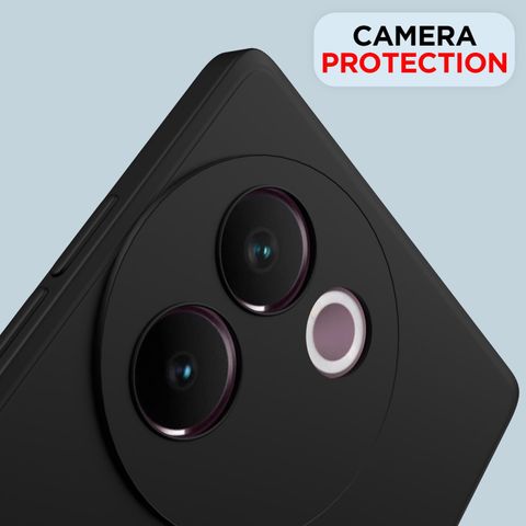 GLOBAL NOMAD for Vivo V30e 5G (Black, Silicon, Pack of: 1) - Image 7