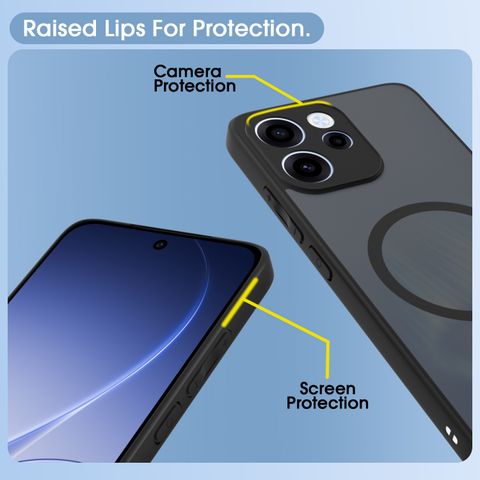 Pikkme Back Cover for iPhone 15 Pro (Black, Grip Case, TPU) - Image 8