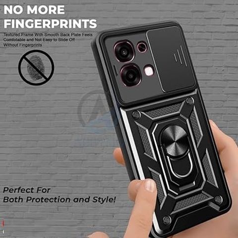 Fablue Back Cover for Infinix Note Edge 5G (Black, Rugged Armor) - Image 7