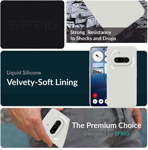 Sprig Grip Case for Nothing Phone 3a 5G (Grey) - Image 4