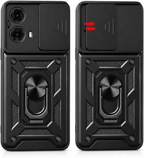 lioto Back Cover for Motorola G85 5G (Black) - Image 3