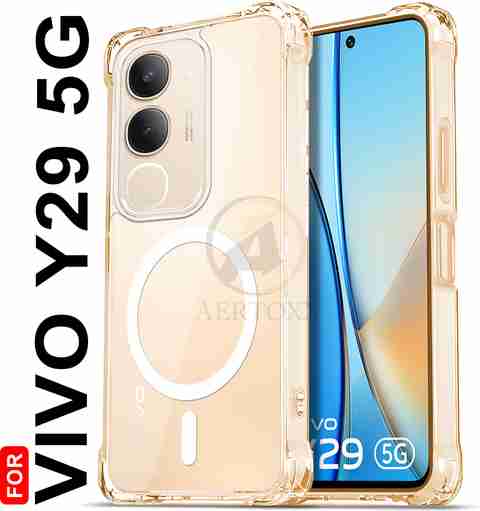 AERTOXX Back Cover for vivo Y29 5G (Transparent, Magsafe, Polycarbonate, Thermoplastic Polyurethane, Pack of: 1) - Image 5
