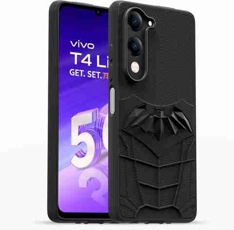 ADI Creations Back Cover for vivo T4 Lite 5G (Black, Microfiber - Image 5