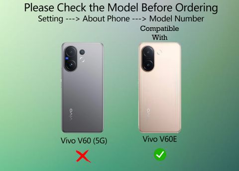 Smutty Back Cover for Vivo V60e (Multicolor, Dual Protection, Rubber, Metal, Pack of: 1) - Image 6