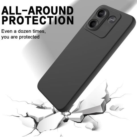 MOBIGENIX Back Cover for Poco M7 Pro 5G (Black, Grip Case, Rubber, Pack of: 1) - Image 5