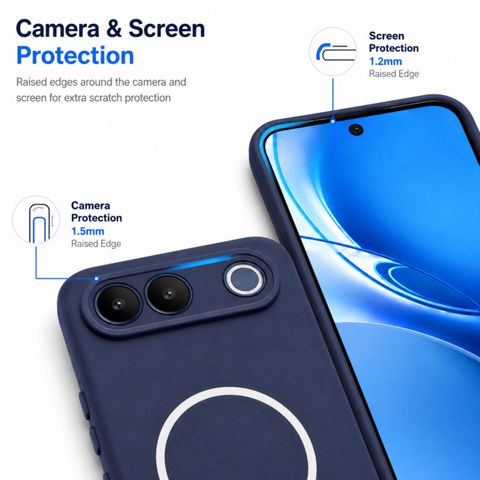 SBMS Back Cover for Vivo S2 5G (Blue, Shock Proof) - Image 6