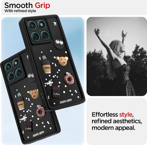 Pikkme Silicon Case for Motorola Moto Edge 60 Pro 5G (Black) - Image 6